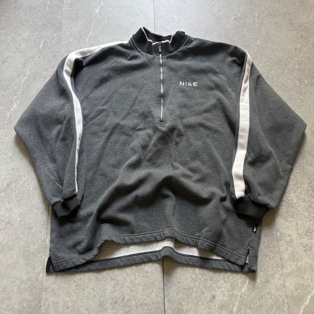 Vintage Nike Quarter Zip Pullover Sweatshirt Size L (12-14)